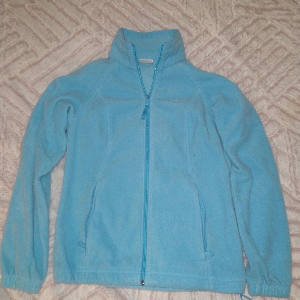 Columbia light blue fleece Small